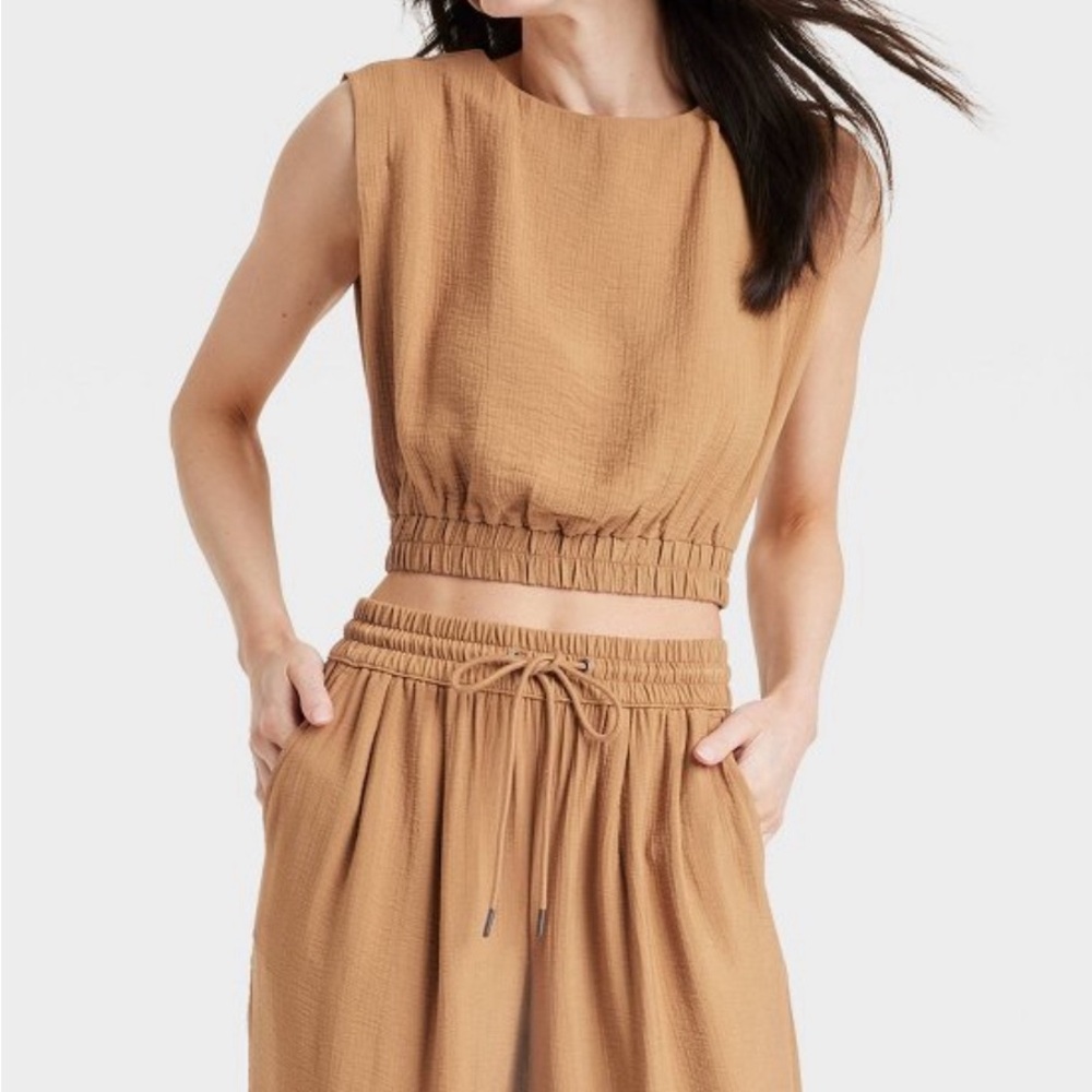 Women’s Sleeveless Blouse - Target - A New Day - Tan